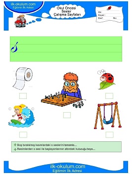 Çocuklar İçin S Sesi Çalışma Sayfaları 
